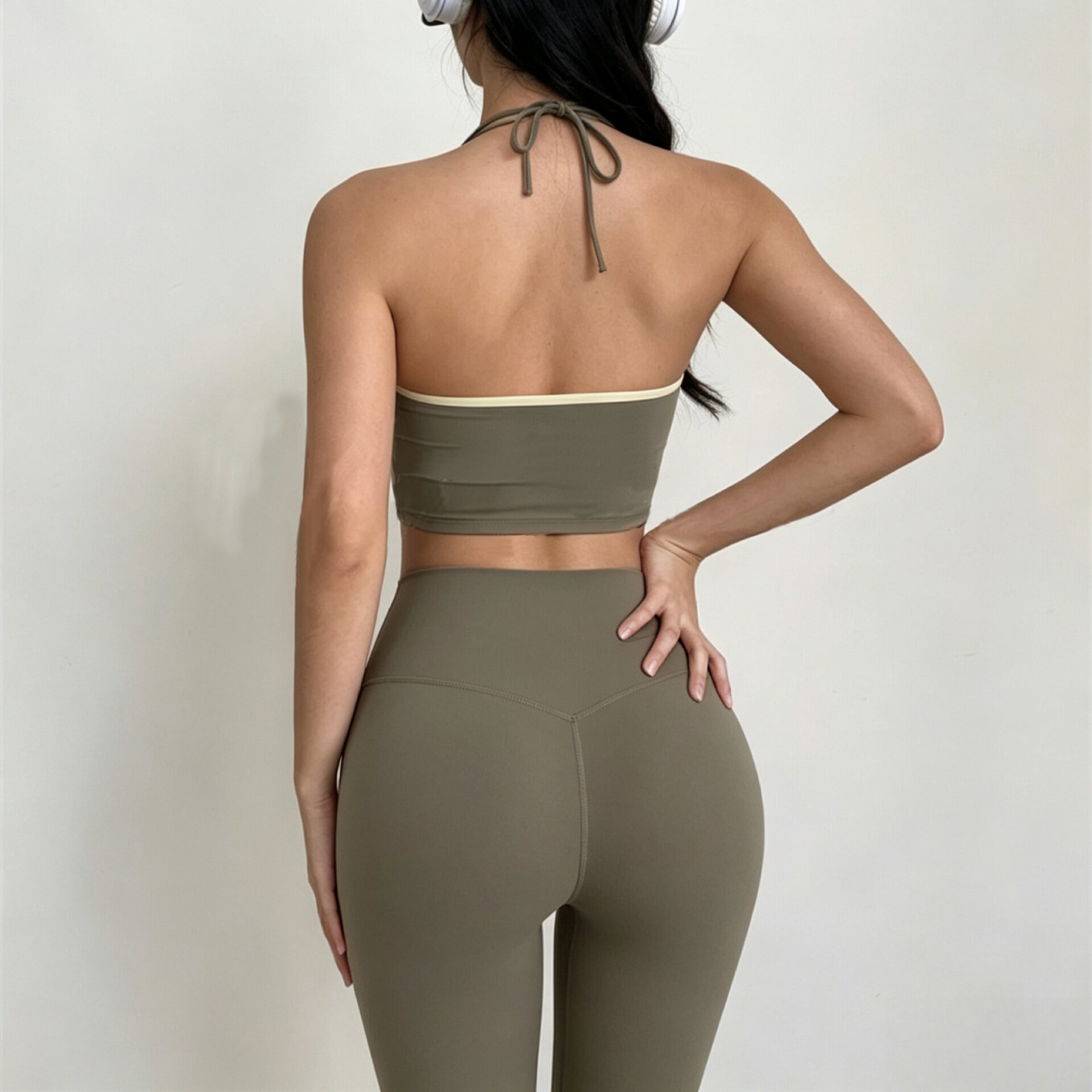 Hanging Halter Top Women Sport - Bralette Triangle Set ulasan dan harga