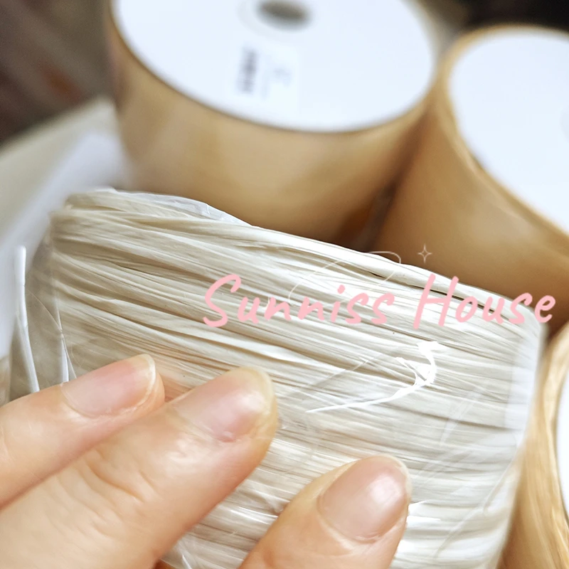 600M Matte Raffia Yarn，330g Ar - Crochet Bag Raffia ulasan dan harga