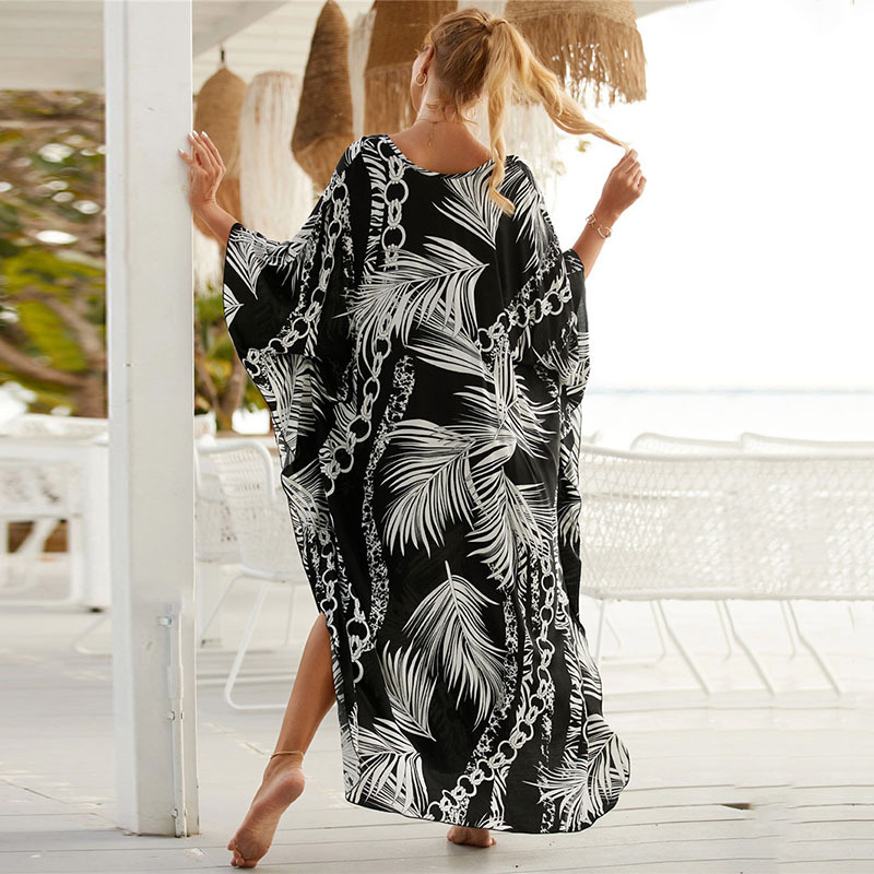 Women's Plus Size Animal Print - Cover Up Kaftan ulasan dan harga